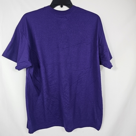 FedEx Connecting the World Purple Gildan Tee Cotton/Polyester Blend NWOT - Picture 2 of 3